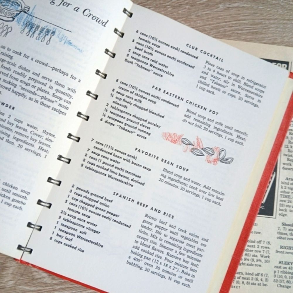 A Campbell Cookbook cooking with Soup Recipes LITHOGRAPH First Edition - Picture 14 of 15